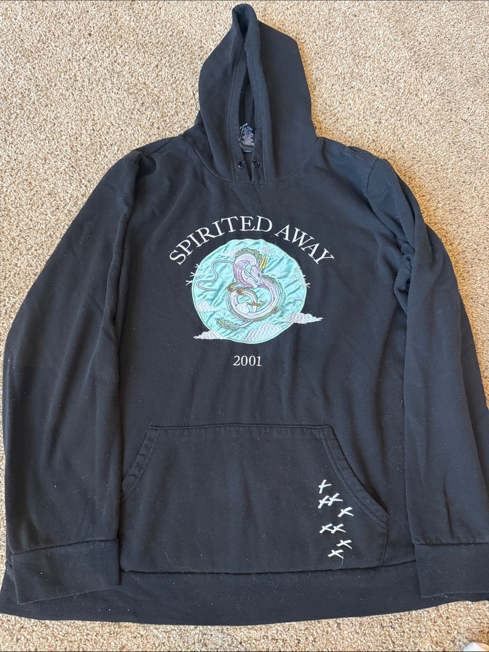 Spirited Away 2001 Black Graphic Hoodie